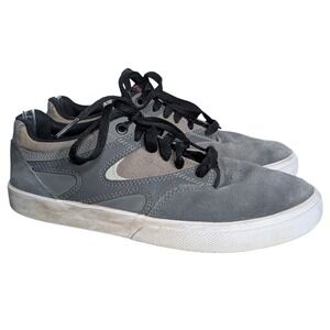 DC Women's 6 Grey Lace Up Running Skater Sneaker Athletic Shoes